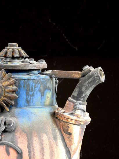 Jean FONTAINE (born 1952)
Teapot in blue,...