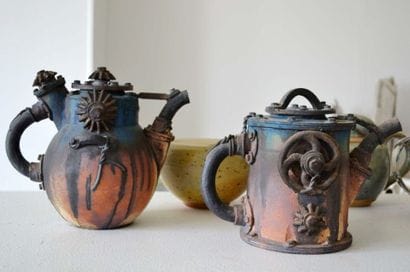 Jean FONTAINE (born 1952)
Teapot in blue,...