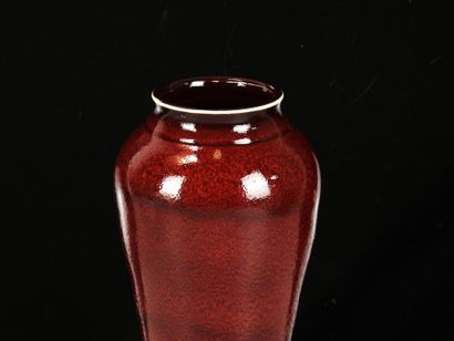 MICHELL (XXth) (?) 
Oxblood glazed ceramic...