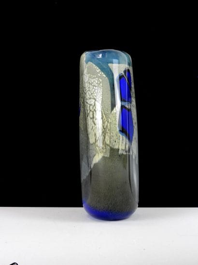 Yves BATREL (1946-2009).
Large flat vase...