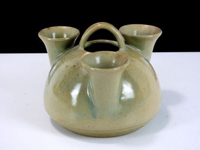 Charles GREBER (1820-1898) 
Stoneware flower-picker...