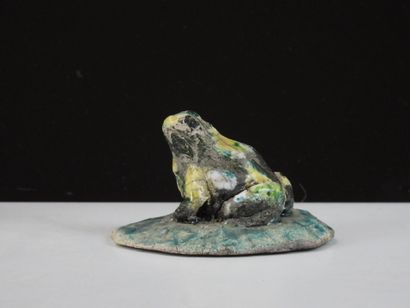 Joanna HAIR (b. 1955).
Two frogs and a toad...