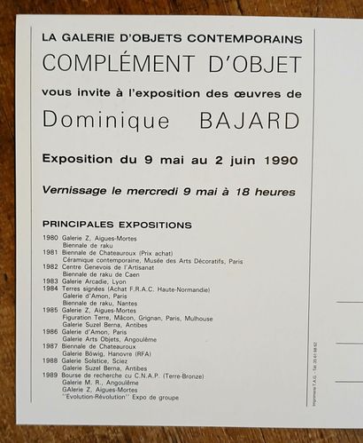Dominique BAJARD (born 1953).
Quadripod sculpture...