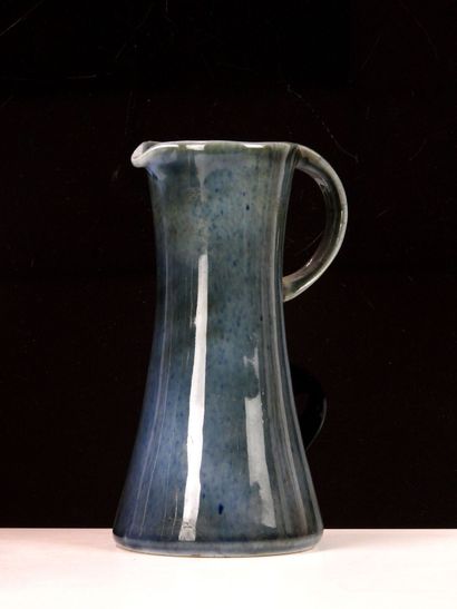 VIREBENT. 
Three blue enameled porcelain...