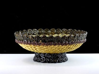 PARISI - Vallauris.
Large yellow, green and...
