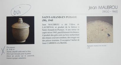 Jean MAUBROU (1900 - 1965) - Saint-Amand-en...