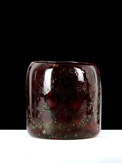Franck KAJ (1911-1989).
Blown glass, red....