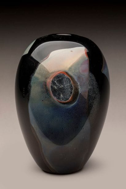 Claude MONOD (1944-1990).
Blown-glass ovoid...