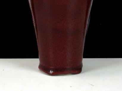 MICHELL (XXth) (?) 
Oxblood glazed ceramic...