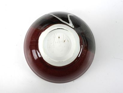 François DUDOUIT (20th).
Oxblood glazed ceramic...