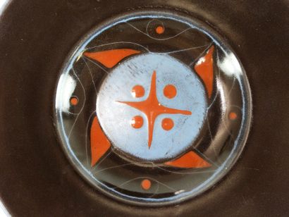 Philippe ROUART (1904-1993).
Polychrome earthenware...