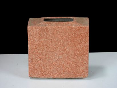 VIREBENT.
Rectangular porcelain vase enameled...