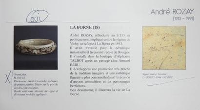 André ROZAY (1913 - 1991) - La Borne (18).
Large...
