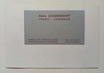 Denis GOUDENHOOFT ( 1948 - 2024).
Large stoneware...