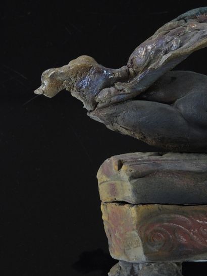 Dominique BAJARD (born 1953).
Quadripod sculpture...