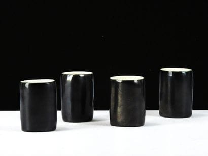 Denise GATARD (1908-1991).
Four small cylindrical...