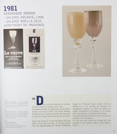 Véronique MONOD (born 1954).
Set of two footed...