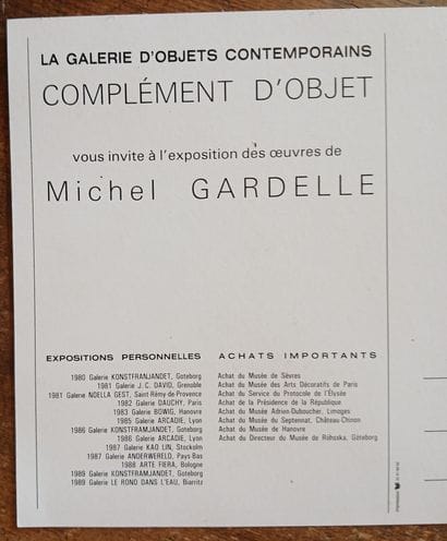 Michel GARDELLE (1949-2025).
Wheeled box...