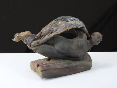 Dominique BAJARD (born 1953).
Quadripod sculpture...