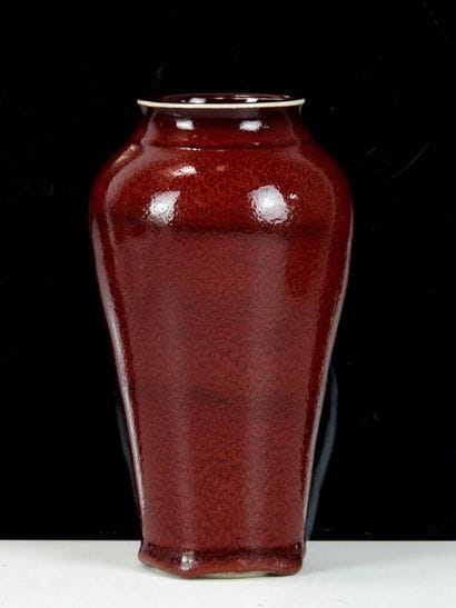 MICHELL (XXth) (?) 
Oxblood glazed ceramic...