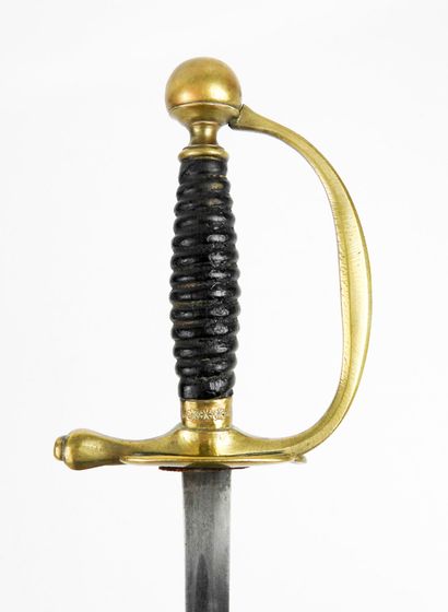 ARMES BLANCHES. Epée d'uniforme de musicien,...