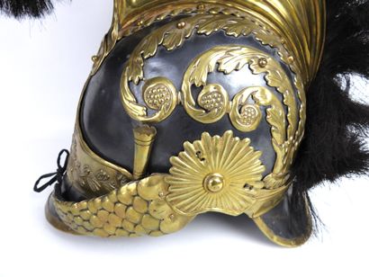 COIFFURES. Rare bodyguard helmet of Jérôme...