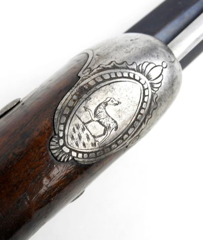 ARMES à FEU. Pistolet à silex d'officier...
