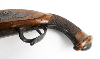 ARMES à FEU. Pistolet à silex d'officier...