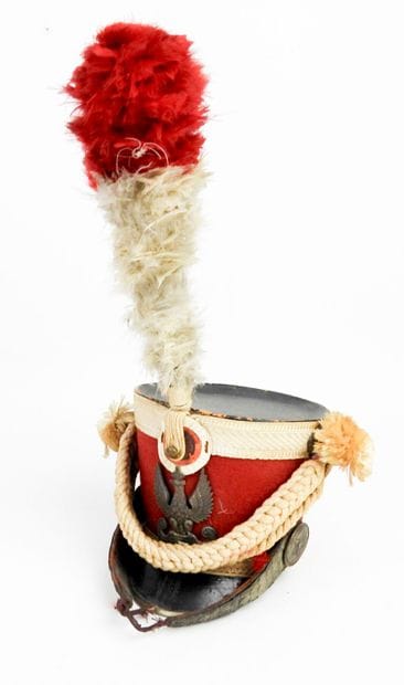 CURIOSITÉ. POLOGNE. Shako miniature du régiment...