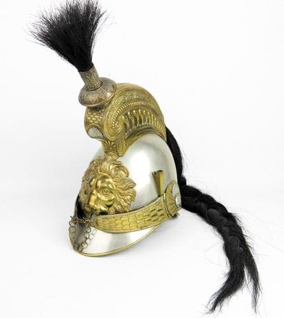 COIFFURES. BELGIUM. Cuirassier troop helmet,...