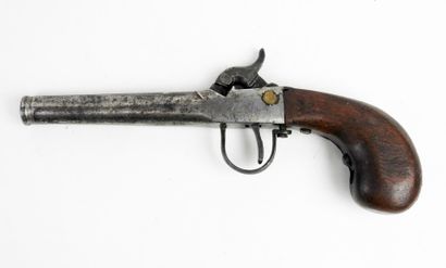 ARMES à FEU. Pistolet à coffre à percussion,...