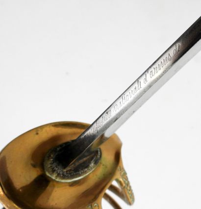 ARMES BLANCHES. Sabre d'officier d'artillerie,...