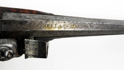 FIREARMS. BAVIÈRE. Flintlock shotgun, walnut...