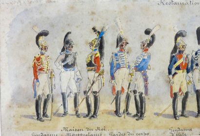 DESSINS. École française du XIXe siècle,...