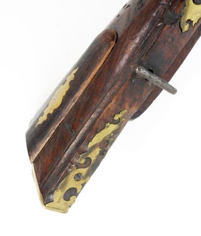 FIREARMS. BAVIÈRE. Flintlock shotgun, walnut...