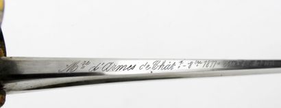 ARMES BLANCHES. Sabre d'officier de cavalerie...