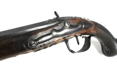 ARMES à FEU. Pistolet à silex transformé...
