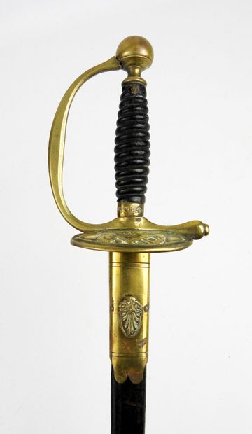 ARMES BLANCHES. Epée d'uniforme de musicien,...