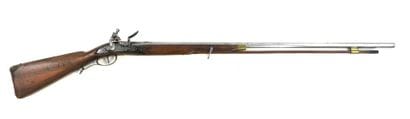 ARMES à FEU. Fusil de chasse à silex, monture...