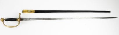 ARMES BLANCHES. Epée d'uniforme de musicien,...