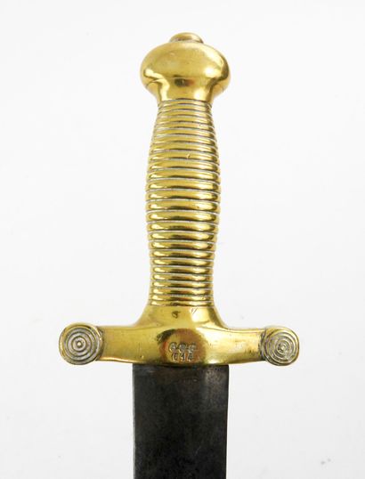 ARMES BLANCHES. Glaive modèle 1831 à poignée...