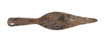 ARCHÉOLOGIE. Pointe de lance gauloise en...