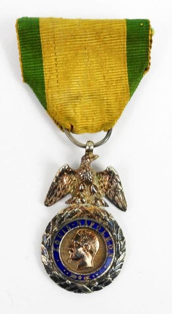 DECORATIONS. Silver military medal of the...