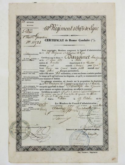 DIVERS. Lettre manuscrite d'un zouave du...
