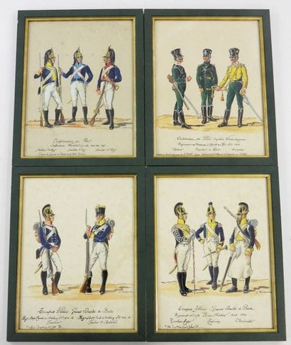 DESSINS. Henri BOISSELIER (1881-1959) « Troupes...