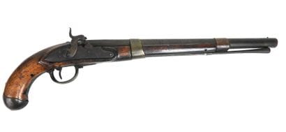 ARMES à FEU. Pistolet de traite réalisé à...