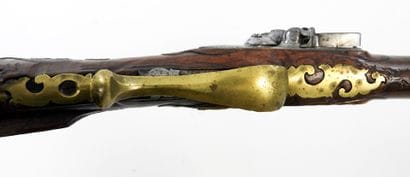 FIREARMS. BAVIÈRE. Flintlock shotgun, walnut...