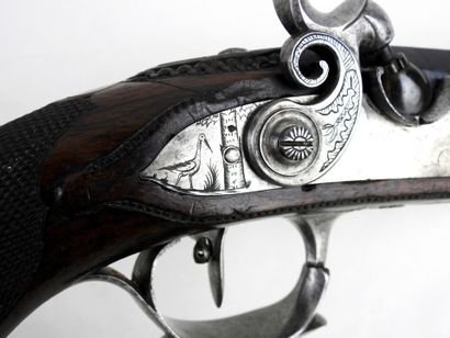 ARMES à FEU. Pistolet à silex d'officier...