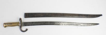 BAIONNETTES. Chassepot model 1866 saber-bayonet...