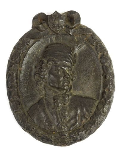 CURIOSITÉ. POLOGNE. Médaillon en fonte de...